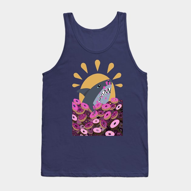 Happiness Tank Top by SharksnDonuts